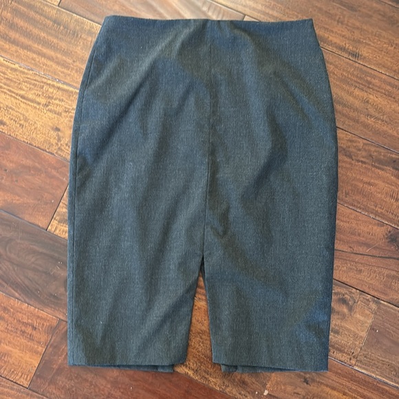 Banana Republic | Dark Gray Pencil Skirt, Front & Rear Slit, - Picture 7 of 13